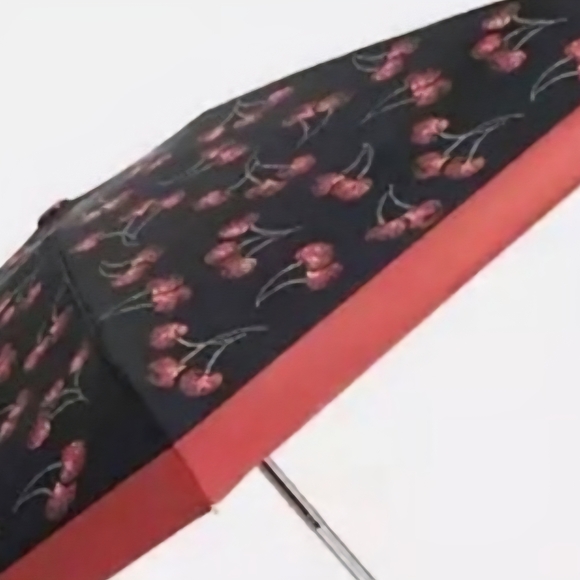 Coach Accessories - Coach Cherry Pattern Umbrella Nwt